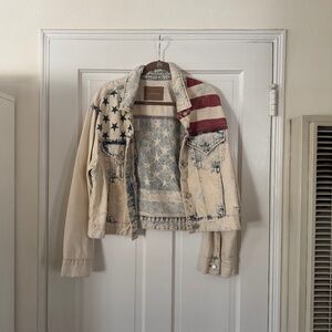 Free People Patriotic Jacket — L
